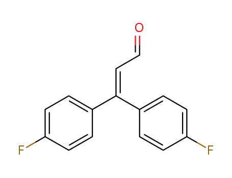 Molecular Structure of 120553-08-4 (3,3-bis(4-fluorophenyl)acrylaldehyde)