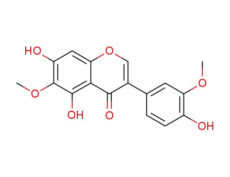 Molecular Structure of 39012-01-6 (3',6-Dimethoxy-4',5,7-trihydroxyisoflavone)