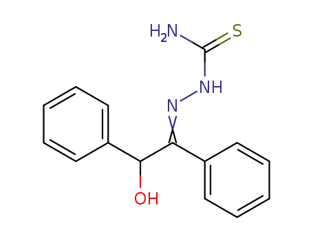 Molecular Structure of 87051-83-0 (Hydrazinecarbothioamide, 2-(2-hydroxy-1,2-diphenylethylidene)-)