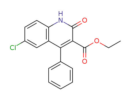 6-CHLORO-2-OXO-4-PHENYL-1,2-DIHYDRO-QUINOLINE-3-CARBOXYLIC ACID ETHYL ESTER