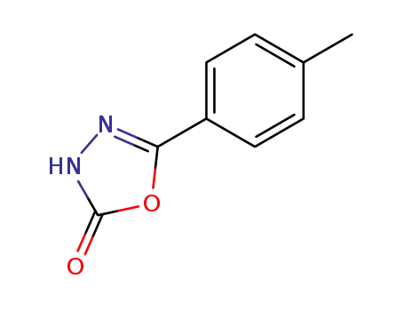 Molecular Structure of 83725-78-4 (1,3,4-Oxadiazol-2(3H)-one, 5-(4-methylphenyl)-)