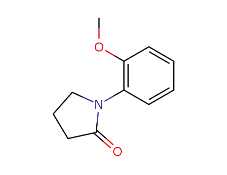 Molecular Structure of 23196-06-7 (2-Pyrrolidinone, 1-(2-methoxyphenyl)-)