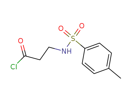 Molecular Structure of 61341-03-5 (Propanoyl chloride, 3-[[(4-methylphenyl)sulfonyl]amino]-)