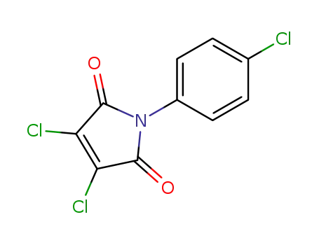 Molecular Structure of 29236-09-7 (1H-Pyrrole-2,5-dione, 3,4-dichloro-1-(4-chlorophenyl)-)