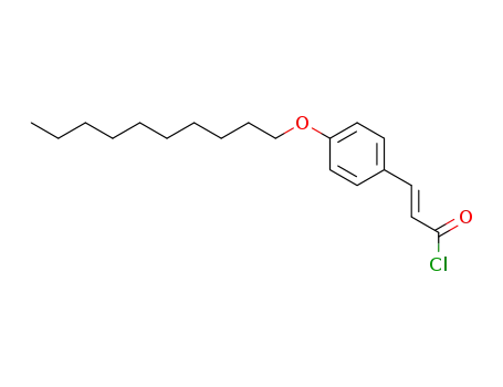 Molecular Structure of 77251-82-2 (trans-decyloxycinnamoyl chloride)