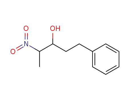 Molecular Structure of 89449-82-1 (Benzenepropanol, a-(1-nitroethyl)-)