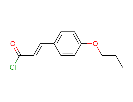 Molecular Structure of 77251-76-4 ((E)-4-propoxycinnamic acid chloride)