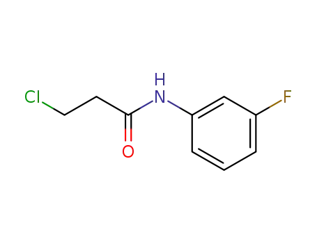 Molecular Structure of 100638-26-4 (3-CHLORO-N-(3-FLUOROPHENYL)PROPANAMIDE)