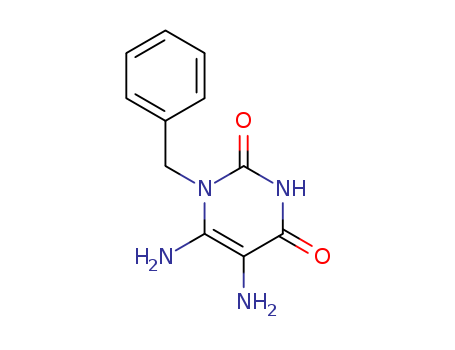2,4(1H,3H)-Pyrimidinedione, 5,6-diamino-1-(phenylmethyl)-