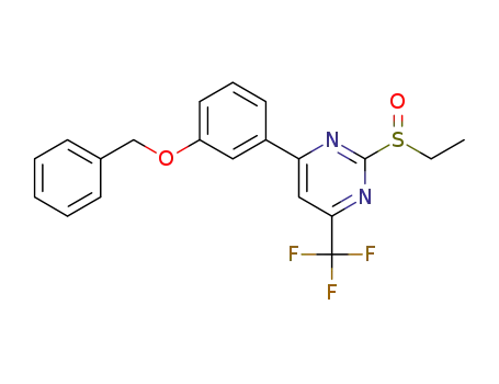 (4-(3-벤질옥시페닐)-2-에틸술피닐-6-(트리플루오로메틸)피리미딘