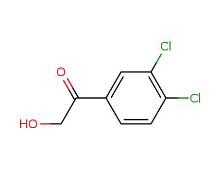 Molecular Structure of 113337-38-5 (1-(3,4-DICHLOROPHENYL)-2-HYDROXY-1-ETHANONE)