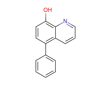 Molecular Structure of 15657-87-1 (8-Quinolinol, 5-phenyl-)