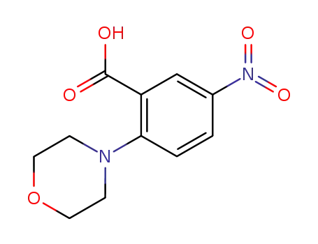 Molecular Structure of 4036-83-3 (2-MORPHOLINO-5-NITROBENZOIC ACID)