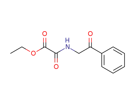 Molecular Structure of 84978-66-5 (Ethyl 2-oxo-2-((2-oxo-2-phenylethyl)aMino)acetate)
