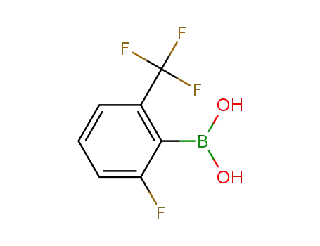 Molecular Structure of 313545-34-5 (2-FLUORO-6-(TRIFLUOROMETHYL)PHENYLBORON&)