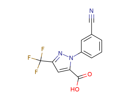 1H-Pyrazole-5-carboxylic acid, 1-(3-cyanophenyl)-3-(trifluoromethyl)-
