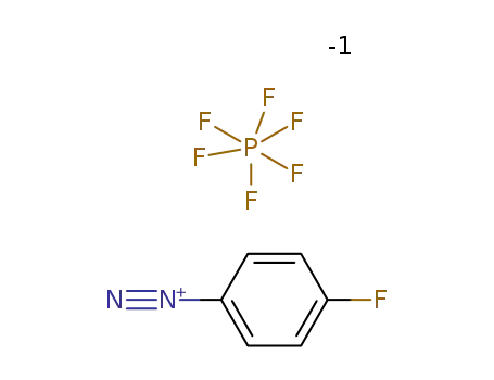 Molecular Structure of 53260-51-8 (Benzenediazonium, 4-fluoro-, hexafluorophosphate(1-))
