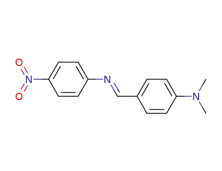 Molecular Structure of 59973-15-8 (Benzenamine, N,N-dimethyl-4-[(E)-[(4-nitrophenyl)imino]methyl]-)