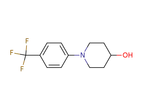 Molecular Structure of 681508-70-3 (1-(4-Trifluoromethylphenyl)piperidin-4-ol)