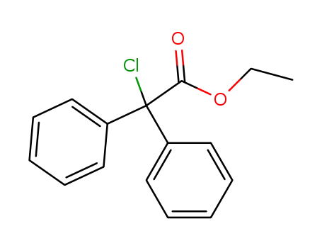 Molecular Structure of 52460-86-3 (ethyl 2-chloro-2,2-diphenyl-acetate)