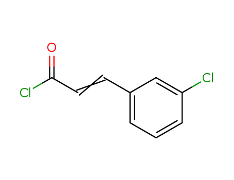 Molecular Structure of 39096-24-7 (2-Propenoyl chloride, 3-(3-chlorophenyl)-)