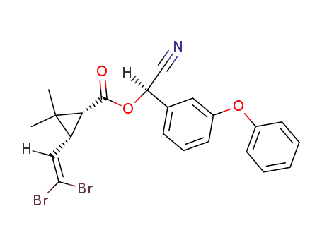 Molecular Structure of 55700-99-7 (1R,3R,αR-DeltaMethrin)
