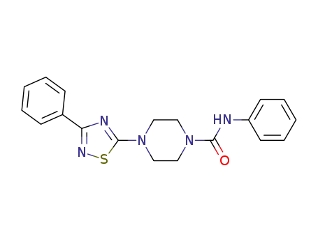 N-フェニル-4-(3-フェニル-1,2,4-チアジアゾール-5-イル)-1-ピペラジンカルボアミド