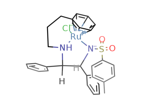 {N-[3-(η6-phenyl)propyl]-[(1S-2S)-1,2-diphenyl-1-4-methylbenzenesulfonylamidato(kN)-ethyl-2-amino-(kN)]}ruthenium(II) (S,S)-Teth-TsDpen RuCl WILLS CATALYST