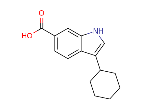 1H-Indole-6-carboxylic acid, 3-cyclohexyl-