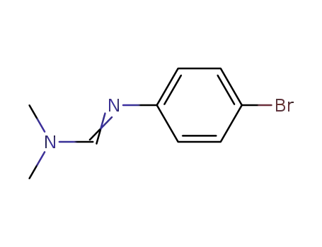 Molecular Structure of 13181-50-5 (N,N-Dimethyl-N'-(4-bromophenyl)formamidine)
