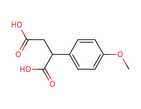 Molecular Structure of 6331-59-5 (2-(4-METHOXY-PHENYL)-SUCCINIC ACID)