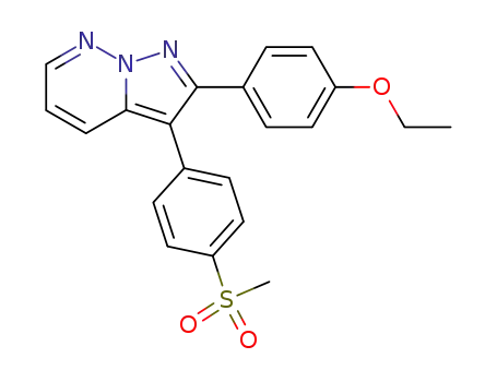Molecular Structure of 221148-46-5 (2-(4-ETHOXYFENYL)-3-(4-MESYLFENYL)PYRAZOLO[1,5-B]PYRIDAZINE)