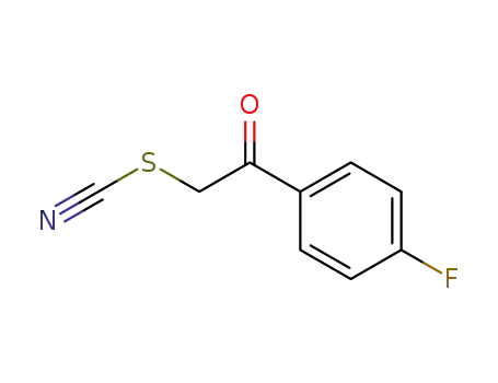 Molecular Structure of 43045-16-5 (4-FLUOROPHENACYL THIOCYANATE)