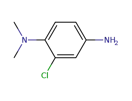 Molecular Structure of 6085-59-2 (2-Chloro-N,N-dimethyl-1,4-benzenediamine)