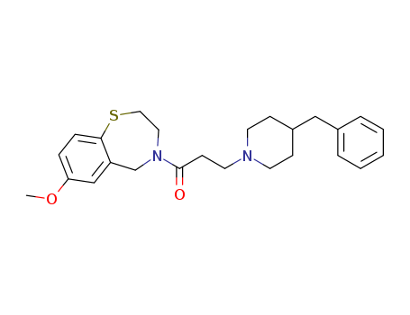 4-[3-(4-Benzylpiperidin-1-Yl)Propionyl]-7-Methoxy-2,3,4,5-Tetrahydro-1,4-Benzothiazepine