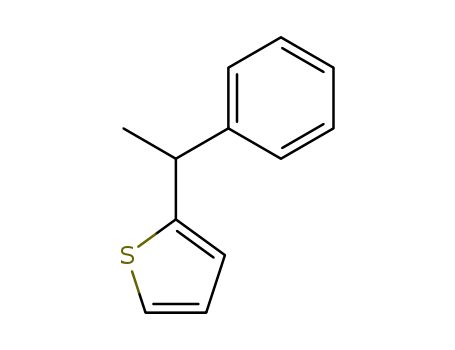 Molecular Structure of 158121-60-9 (Thiophene, 2-(1-phenylethyl)-)