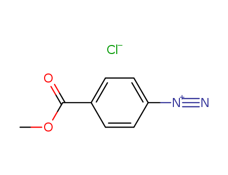 Molecular Structure of 19183-08-5 (Benzenediazonium, 4-(methoxycarbonyl)-, chloride)