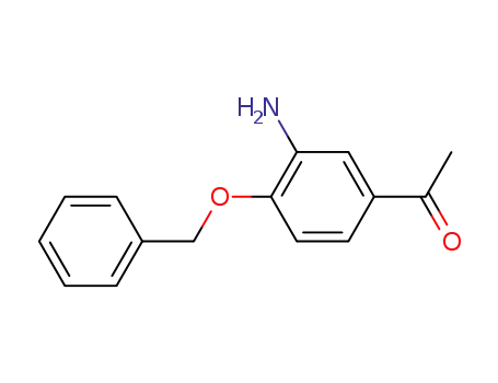 Molecular Structure of 14347-15-0 (1-(3-Amino-4-benzyloxy-phenyl)-ethanone)