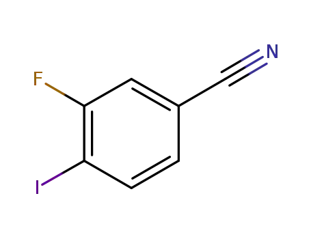 Molecular Structure of 887266-99-1 (3-FLUORO-4-IODOBENZONITRILE)