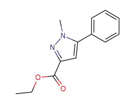 Molecular Structure of 10199-51-6 (ETHYL 1-METHYL-5-PHENYL-1H-PYRAZOLE-3-CARBOXYLATE)