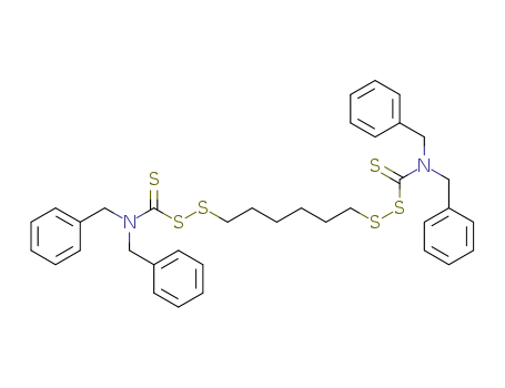 Carbamo(dithioperoxo)thioicacid, N,N-bis(phenylmethyl)-, C,C'-1,6-hexanediyl ester