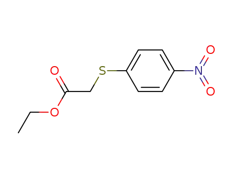 Molecular Structure of 75032-27-8 (ethyl <(p-nitrophenyl)thio>acetate)