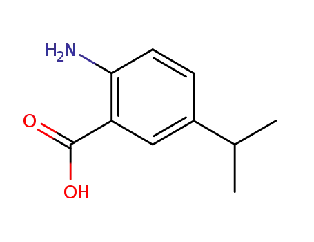 Molecular Structure of 68701-22-4 (2-aMino-5-isopropylbenzoic acid)