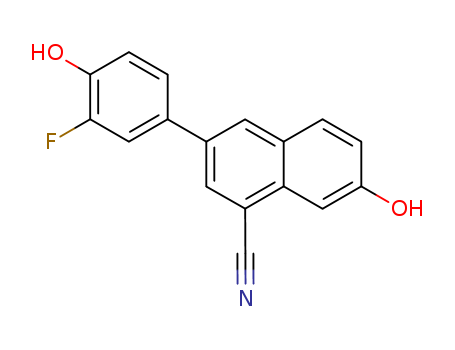 1-Naphthalenecarbonitrile, 3-(3-fluoro-4-hydroxyphenyl)-7-hydroxy-