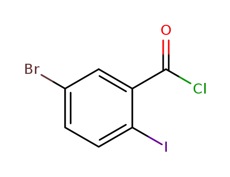 Molecular Structure of 293738-03-1 (5-bromo-2-iodobenzoyl chloride)
