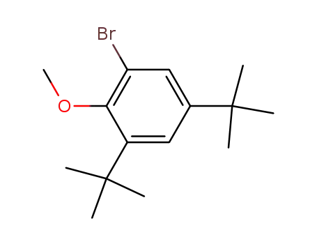 Molecular Structure of 217819-14-2 (Benzene, 1-bromo-3,5-bis(1,1-dimethylethyl)-2-methoxy-)