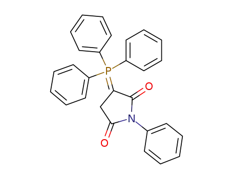 Molecular Structure of 28118-80-1 (1-phenyl-3-(triphenyl-lambda~5~-phosphanylidene)pyrrolidine-2,5-dione)