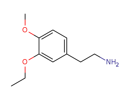 Molecular Structure of 86456-97-5 (3-ETHOXY-4-METHOXYPHENETHYLAMINE)
