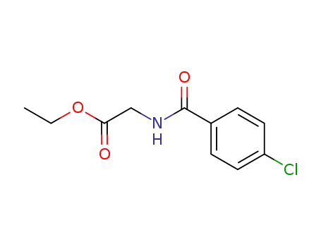 Molecular Structure of 39735-52-9 (ethyl 2-[(4-chlorobenzoyl)amino]acetate)