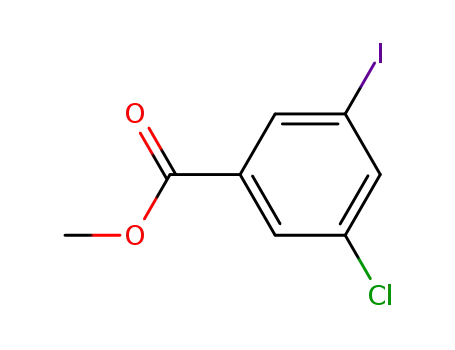 Molecular Structure of 289039-85-6 (METHYL 3-CHLORO-5-IODOBENZOATE)